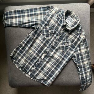 RECLAIM Men’s Relaxed Fit Casual Long Sleeve Button Down Shirt XL